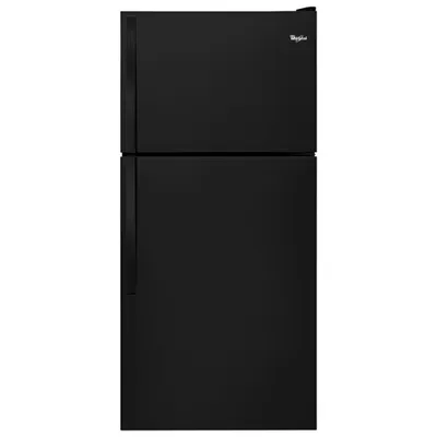 Whirlpool 30" 18.2 Cu. Ft. Top Freezer Refrigerator - Black