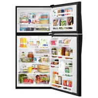 Whirlpool 30" 18.2 Cu. Ft. Top Freezer Refrigerator - Black