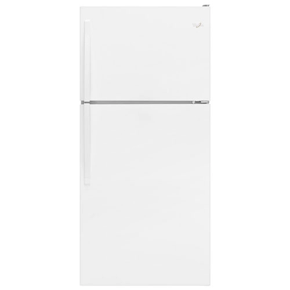 Réfrigérateur à congélateur supérieur 18,2 pi³ 30 po de Whirlpool (WRT148FZDW) - Blanc