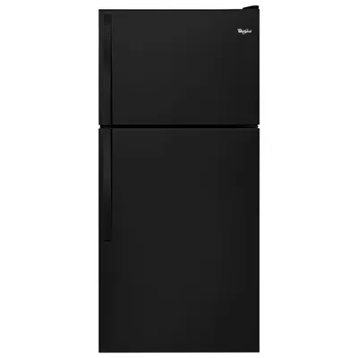 Whirlpool 30" 18.2 Cu. Ft. Top Freezer Refrigerator (WRT148FZDB) - Black