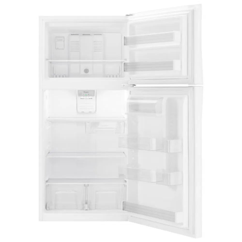 Whirlpool 30" 19.2 Cu. Ft. Top Freezer Refrigerator with LED Lighting - White