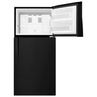 Whirlpool 30" 19.2 Cu. Ft. Top Freezer Refrigerator with LED Lighting (WRT549SZDB) - Black