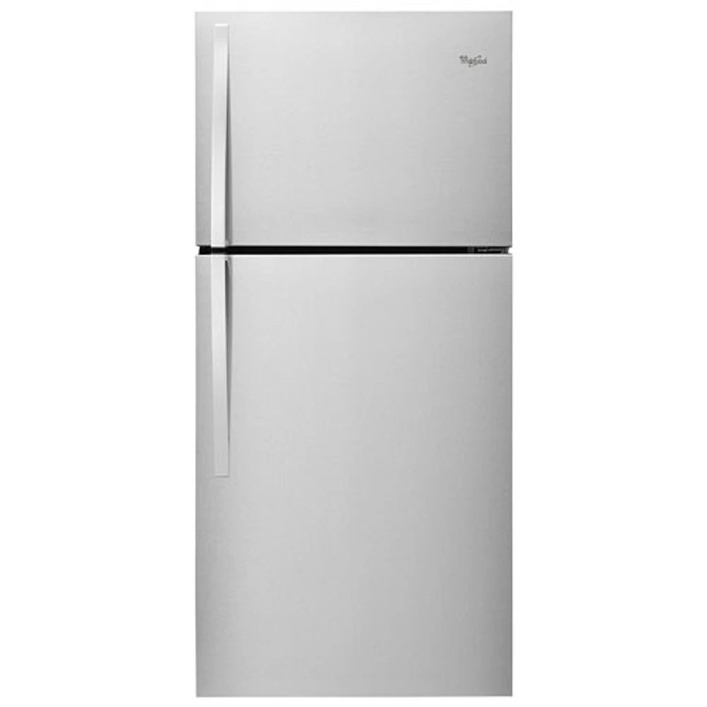 Whirlpool 30" 19.2 Cu. Ft. Top Freezer Refrigerator with LED Lighting - Stainless Steel