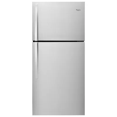 Whirlpool 30" 19.2 Cu. Ft. Top Freezer Refrigerator with LED Lighting - Stainless Steel