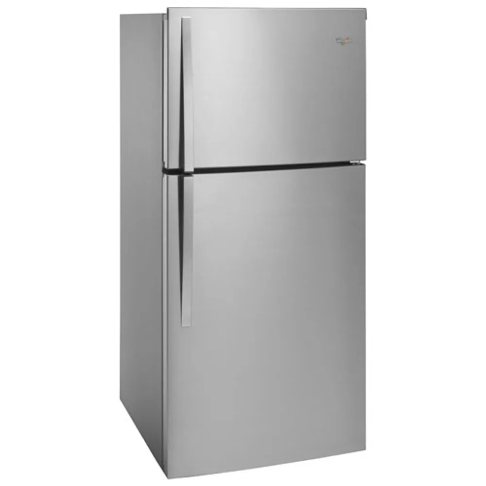 Whirlpool 30" 19.2 Cu. Ft. Top Freezer Refrigerator with LED Lighting - Stainless Steel