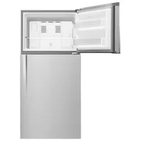 Whirlpool 30" 19.2 Cu. Ft. Top Freezer Refrigerator with LED Lighting - Stainless Steel