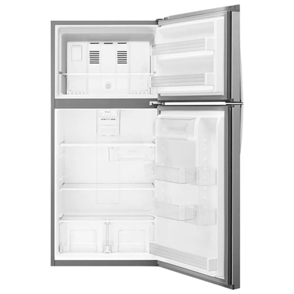 Whirlpool 30" 19.2 Cu. Ft. Top Freezer Refrigerator with LED Lighting - Stainless Steel