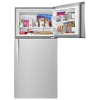 Whirlpool 30" 19.2 Cu. Ft. Top Freezer Refrigerator with LED Lighting - Stainless Steel