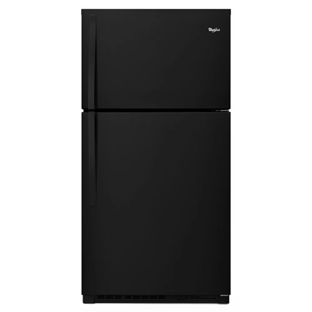 Réfrigérateur à congélateur supérieur 21,3 pi³ 33 po, éclairage DEL de Whirlpool (WRT541SZDB) - Noir