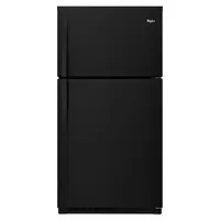 Whirlpool 33" 21.3 Cu. Ft. Top Freezer Refrigerator with LED Lighting (WRT541SZDB) - Black