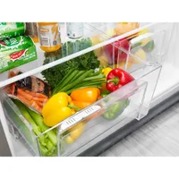 Whirlpool 33" 21.3 Cu. Ft. Top Freezer Refrigerator with LED Lighting (WRT541SZDB) - Black