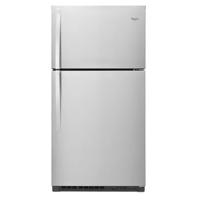Whirlpool 33" 21.3 Cu. Ft. Top Freezer Refrigerator with LED Lighting (WRT541SZDM) - Stainless Steel