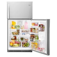 Whirlpool 33" 21.3 Cu. Ft. Top Freezer Refrigerator with LED Lighting (WRT541SZDM) - Stainless Steel