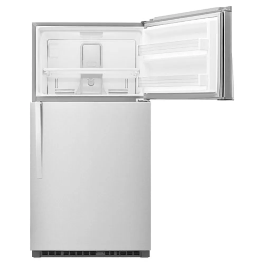 Réfrigérateur à congélateur supérieur 21,3 pi³ 33 po, éclairage DEL de Whirlpool (WRT541SZDM) - Inox