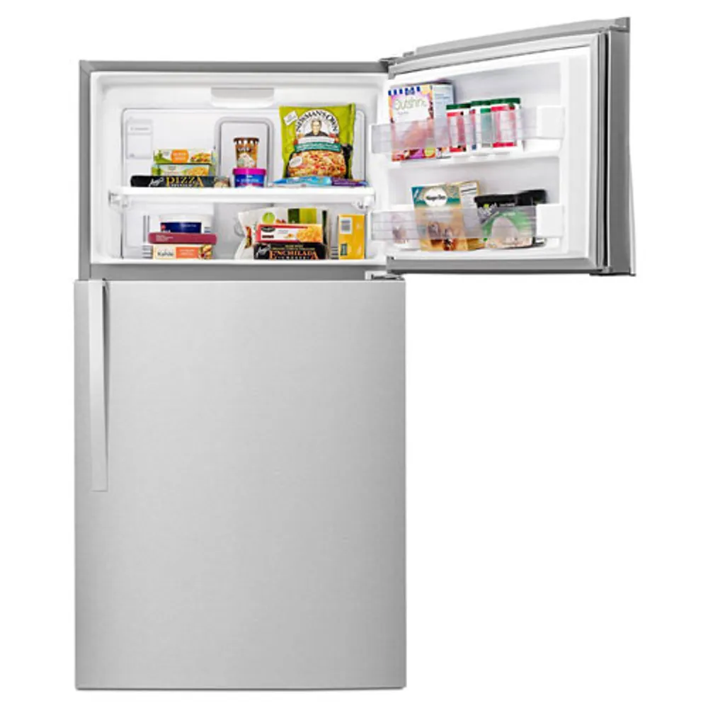 Whirlpool 33" 21.3 Cu. Ft. Top Freezer Refrigerator with LED Lighting (WRT541SZDM) - Stainless Steel