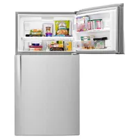 Whirlpool 33" 21.3 Cu. Ft. Top Freezer Refrigerator with LED Lighting (WRT541SZDM) - Stainless Steel