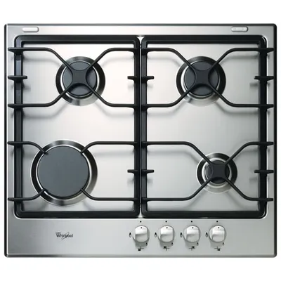 Whirlpool 24" 4-Burner Gas Cooktop (WCG52424AS) - Stainless Steel