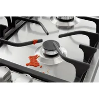 Whirlpool 24" 4-Burner Gas Cooktop (WCG52424AS) - Stainless Steel