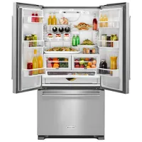 KitchenAid 36" 21.9 Cu. Ft. Counter-Depth French Door Refrigerator - Stainless Steel