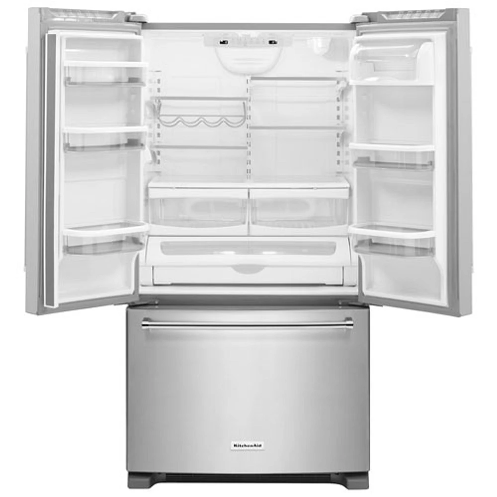 KitchenAid 36" 25.2 Cu. Ft. French Door Refrigerator (KRFF305ESS) - Stainless Steel