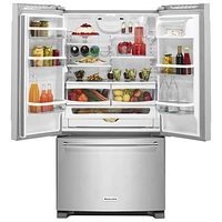 KitchenAid 36" 25.2 Cu. Ft. French Door Refrigerator (KRFF305ESS) - Stainless Steel