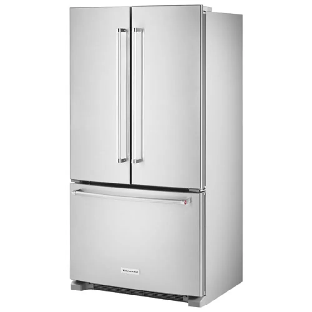 KitchenAid 36" 20 Cu. Ft. Counter-Depth French Door Refrigerator w/ Internal Ice & Water - Stainless