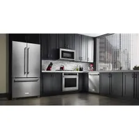 KitchenAid 36" 20 Cu. Ft. Counter-Depth French Door Refrigerator w/ Internal Ice & Water - Stainless