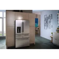 KitchenAid 36" 25.8 Cu. Ft. French Door Refrigerator with Ice & Water Dispenser - Stainless Steel