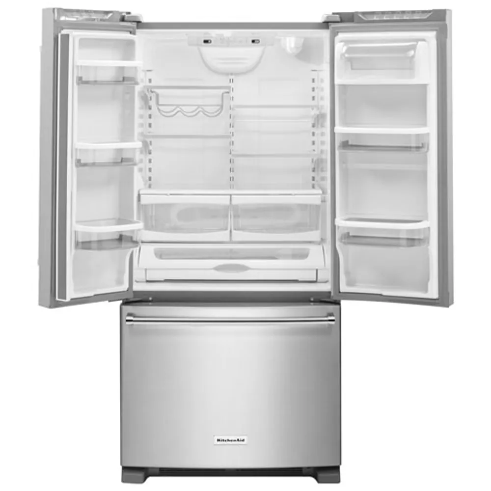 KitchenAid 33" 22.1 Cu. Ft. French Door Refrigerator with Internal Water Dispenser - Stainless Steel