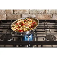 KitchenAid 30" 7.1 Cu. Ft. True Convection 5-Burner Slide-In Dual Fuel Range (YKSDB900ESS) - Stainless