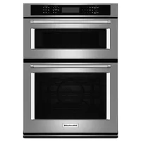 KitchenAid 27" 4.3Cu. Ft./1.4Cu. Ft. True Convection Electric Combination Wall Oven -Stainless Steel