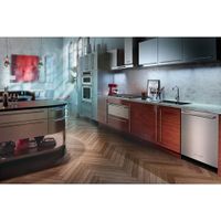 KitchenAid 30" 5.0 Cu. Ft./1.4 Cu. Ft. Self-Clean Convection Electric Combination Wall Oven - Stainless Steel