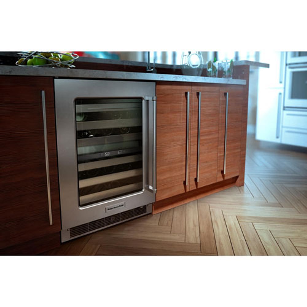 KitchenAid 30" 5.0 Cu. Ft./1.4 Cu. Ft. Self-Clean Convection Electric Combination Wall Oven - Stainless Steel