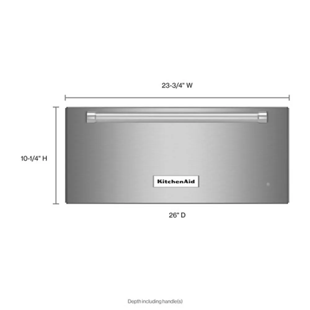 KitchenAid 24" 1.1 Cu. Ft. Easy Clean Warming Drawer (KOWT104ESS) - Stainless Steel