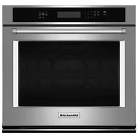 KitchenAid 30" 5 Cu. Ft. Self-Clean True Convection Electric Wall Oven - Stainless Steel