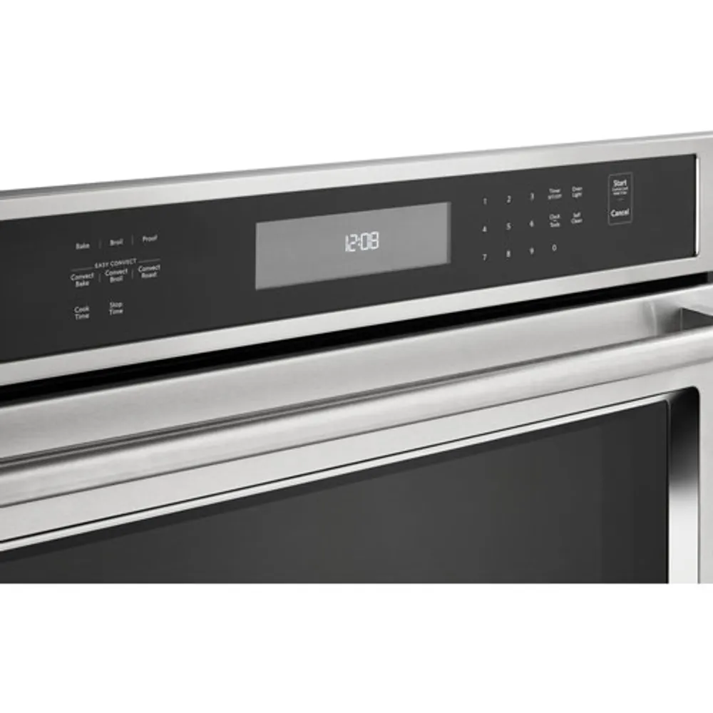 KitchenAid 30" 5 Cu. Ft. Self-Clean True Convection Electric Wall Oven - Stainless Steel