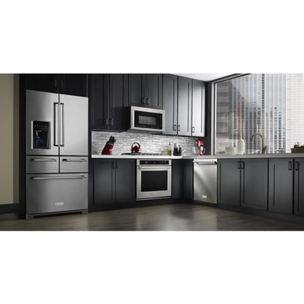 KitchenAid 30" 5 Cu. Ft. Self-Clean True Convection Electric Wall Oven - Stainless Steel