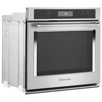 KitchenAid 30" 5 Cu. Ft. Self-Clean True Convection Electric Wall Oven - Stainless Steel