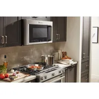 KitchenAid 30" 6.5 Cu. Ft. True Convection 5-Burner Slide-In Gas Range (KSGB900ESS) - Stainless Steel