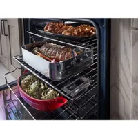 Cuisinière encastrable au gaz 30 po 5 brûleurs four à convection autonet 5,8 pi3 KitchenAid - Inox