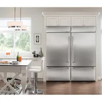 KitchenAid 36" 20.9 Cu. Ft. Bottom Mount Refrigerator with LED Lighting (KBBR306ESS) - Stainless Steel