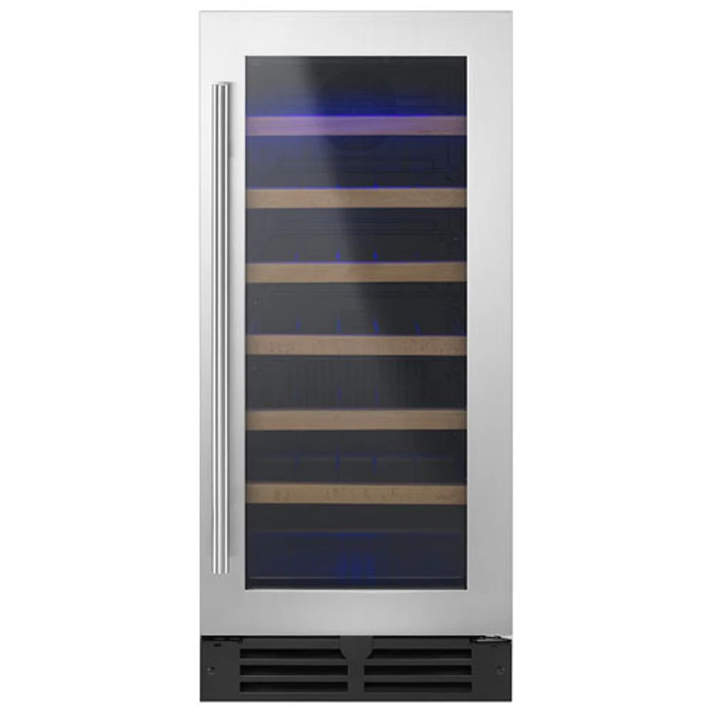 Whirlpool 34-Bottle Wine Cooler (WUW35X15DS) - Black-on-Stainless