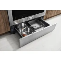 Cuisinière électrique autonome lisse avec four autonettoyant 6,4 pi3 30 po de KitchenAid - Inox