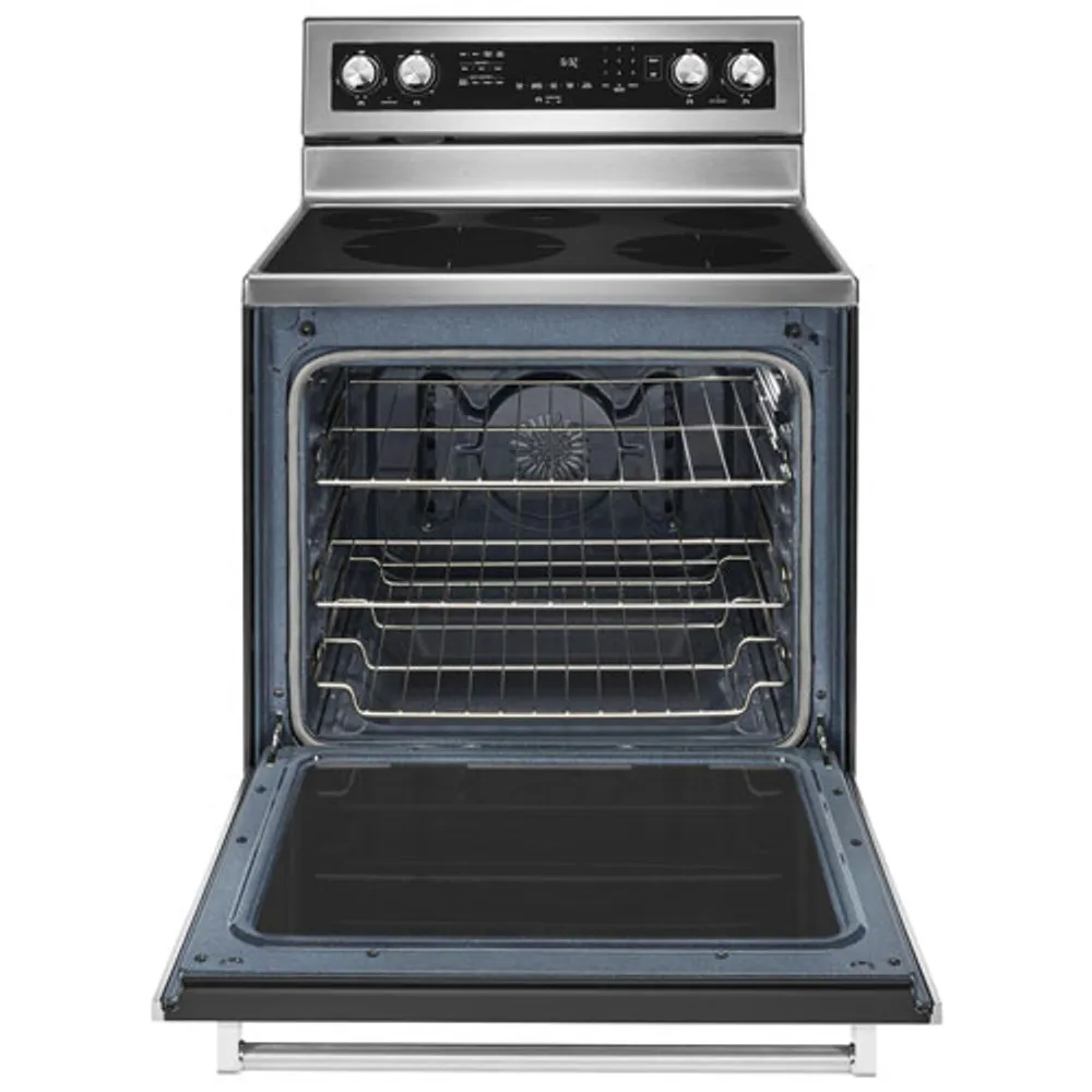 KitchenAid 30" 6.4 Cu. Ft. True Convection 5-Element Electric Range (YKFEG500ESS) - Stainless Steel