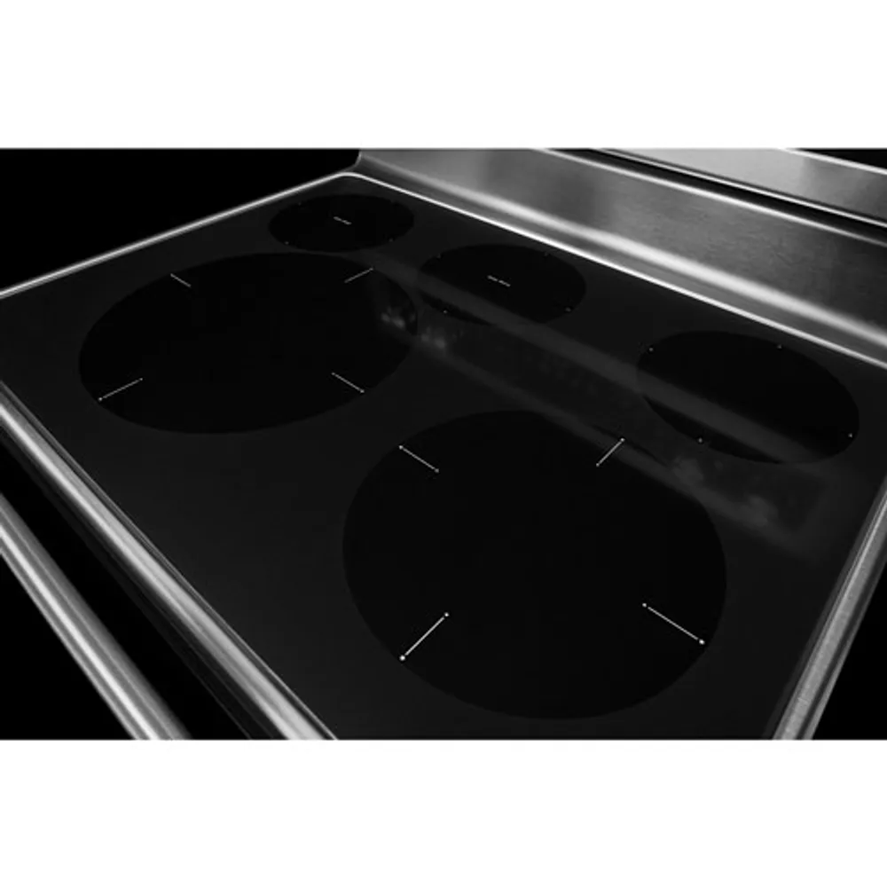 Cuisinière électrique autonome lisse avec four autonettoyant 6,4 pi3 30 po de KitchenAid - Inox