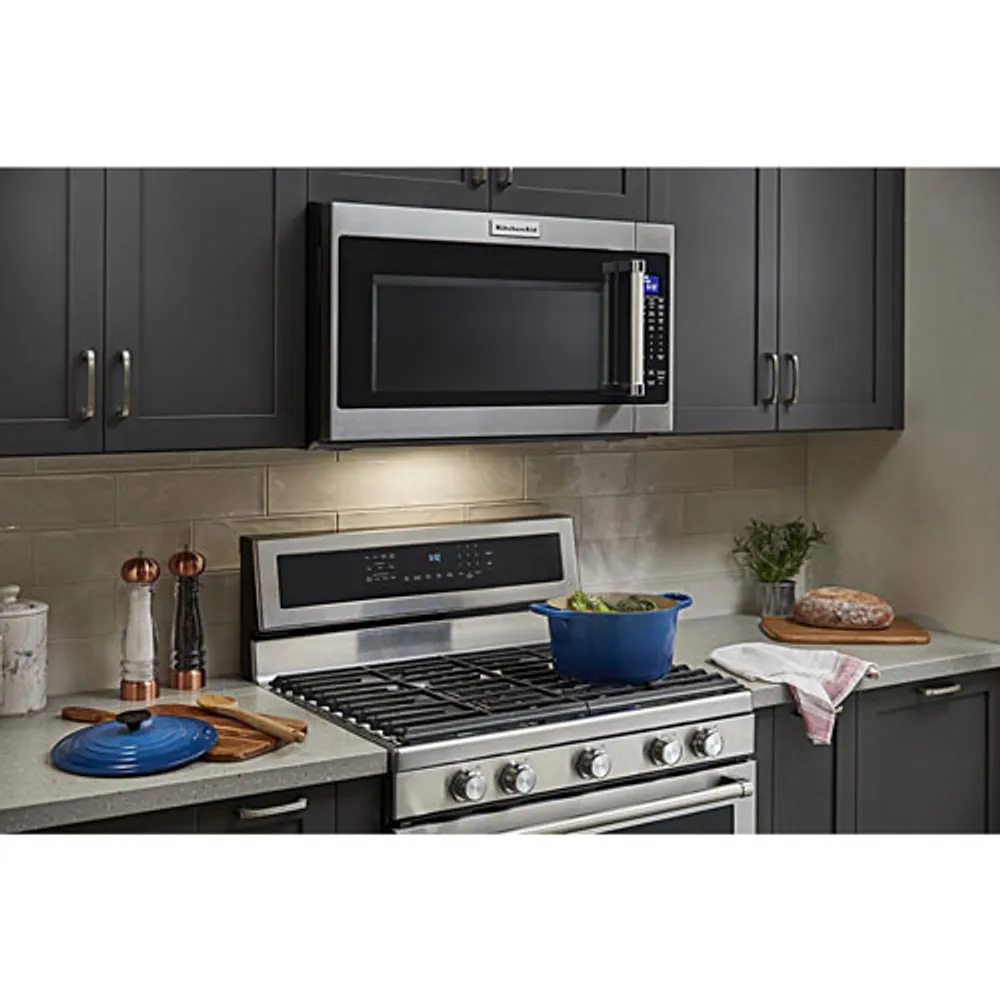 KitchenAid 2.0 Cu. Ft. Over-the-Range Microwave (YKMHS120ES) - Stainless Steel