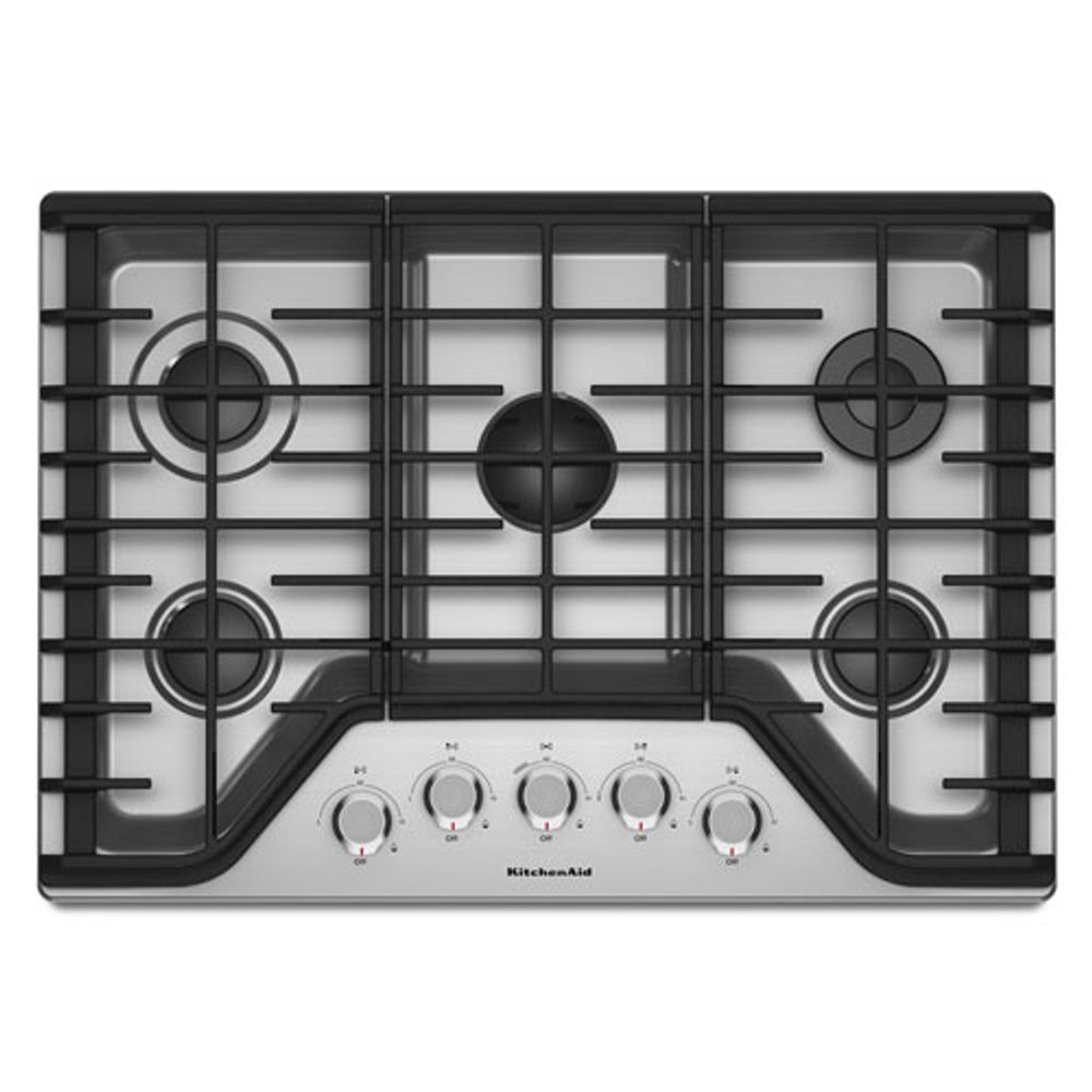 KitchenAid 30" 5-Burner Gas Cooktop (KCGS350ESS) - Stainless Steel