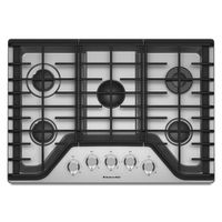 KitchenAid 30" 5-Burner Gas Cooktop (KCGS350ESS) - Stainless Steel