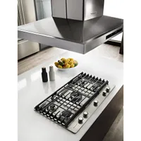 KitchenAid 36" 5-Burner Gas Cooktop (KCGS556ESS) - Stainless Steel