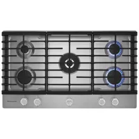 Surface de cuisson au gaz de 36 po à 5 brûleurs de KitchenAid - Acier inoxydable